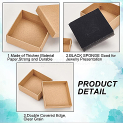 Kraftpapier-Karton-Schmuckset-Schachteln&nbsp;CBOX-BC0001-10