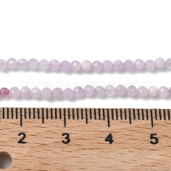 Hebras naturales de cuentas de kunzita / spodumene&nbsp;G-L651-C12-2mm-02