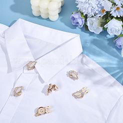 Boutons de manchette en alliage en strass&nbsp;FIND-WH0111-882B