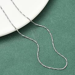 Colliers à maillons Boston en laiton de 1 mm pour femmes&nbsp;NJEW-K271-13P