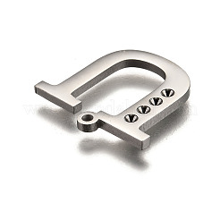 Pendentif lettre en acier inoxydable 304 résistant au ternissement&nbsp;STAS-Y006-61P-U