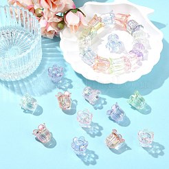 50 Stück transparente Acrylperlen mit UV-Beschichtung&nbsp;MACR-CJ0002-23