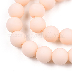 Opache perle di vetro fili&nbsp;GLAA-T032-P8mm-MD09