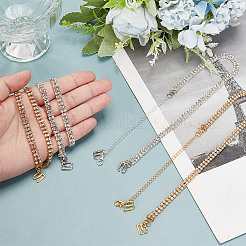 Correas de sujetador antideslizantes con rhinestone de latón&nbsp;FIND-GO00010