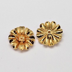 Blume Messing Perlkappen&nbsp;KK-L137-04G-NR