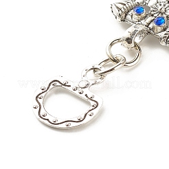 Décoration pendentif mauvais œil bleu turc en verre&nbsp;LS-HJEW-I008-05AS
