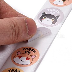 Flaches rundes papier danke aufkleber&nbsp;DIY-C042-12A