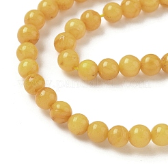 Fili di perle di cera d'api naturale&nbsp;G-L095-B02-5mm-01