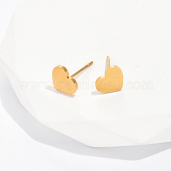 201 Edelstahl-Herz-Ohrstecker&nbsp;CE5894