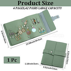 1 sacchetto porta-orecchini in similpelle PU&nbsp;ABAG-CN0001-41B