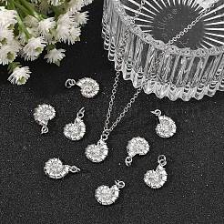 Shegrace Messing-Anhänger mit klarem Zirkonia-Pavé&nbsp;XGRQ4D238-653P