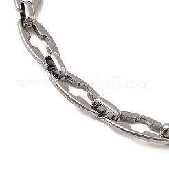 Braccialetti a catena cava incrociata in acciaio inossidabile 304 per uomo&nbsp;BJEW-JB12294-02