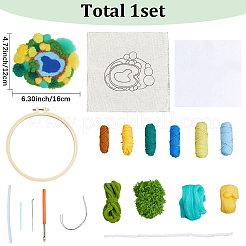 DIY-Untersetzer-Starter-Kits für Punch-Needle-Stickereien für Anfänger&nbsp;DIY-WH20095-003A