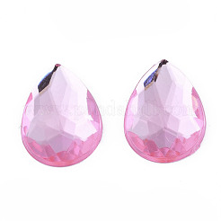 Cabochon posteriori con strass acrilici&nbsp;GACR-Q010-10x14-04