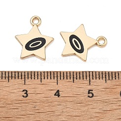 Pendentifs d'émail en alliage&nbsp;ENAM-G235-10G-01
