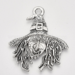 Pendentifs en alliage de style tibétain&nbsp;TIBEP-T009-43AS-RS