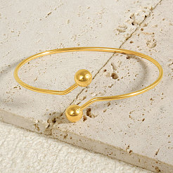 Manschettenarmbänder aus 304 Edelstahl im europäischen Stil&nbsp;LI7409-2