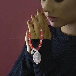 Kit de fabrication de bracelet de collier de perles de chapelet bricolage&nbsp;DIY-SZ0009-59