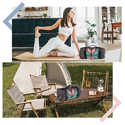 Similicuir avec sangle en alliage pour tapis de yoga&nbsp;AJEW-CL0001-99B-01