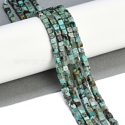 Natürliche afrikanische türkis (jasper) perlen stränge&nbsp;X-G-B129-A20-01