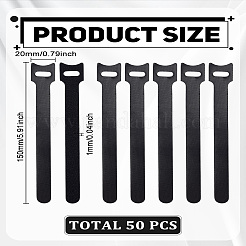 50 Stück wiederverwendbares Nylon mit Polyester-Kabelbindern&nbsp;FIND-LP0006-63