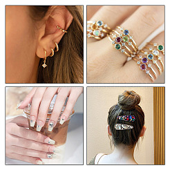 7 cabochon en zircone cubique de style&nbsp;ZIRC-CD0001-07
