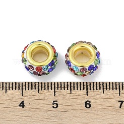 Perles pavées d'argile en alliage de strass&nbsp;ALRI-D300-04G-06