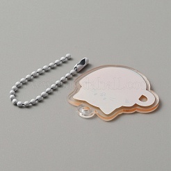 Mignon porte-clés pendentif en acrylique chat tasse à café&nbsp;FIND-CJC0006-79F