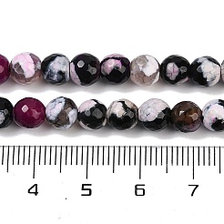 Naturelles feu crépitent agate perles brins&nbsp;G-C082-A01-30