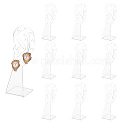 Transparente Acryl-Ohrringständer mit schräger Rückseite&nbsp;EDIS-WH0035-07A