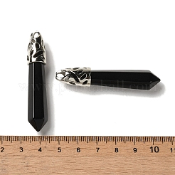 Natürlicher obsidian spitze große anhänger&nbsp;G-Z055-01P-25