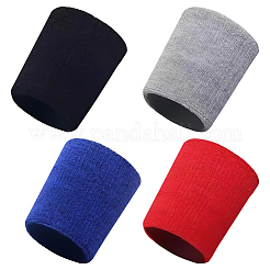 8 Stück 4 Farben Polyester-Sportarmbänder&nbsp;AJEW-CN0004-73A