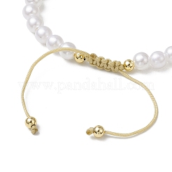 Bracelets tressés réglables en perles d'agate naturelle&nbsp;BJEW-JB11669-01