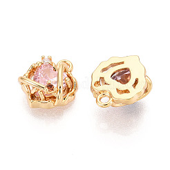 Pendentifs en laiton zircon cubique pavé&nbsp;KK-T074-106G