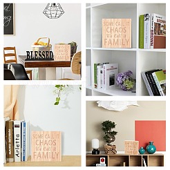 Décorations d'affichage en bois naturel&nbsp;AJEW-CN0001-09B