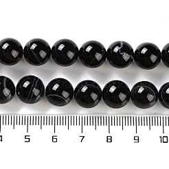 Natürliche gestreifte Achat- / Bandagatperlenstränge&nbsp;G-Z060-A01-C08