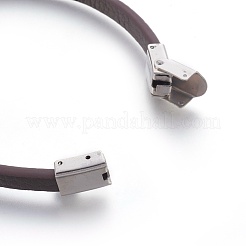 Bracciali cordone pelle microfibra&nbsp;BJEW-L635-01C-M