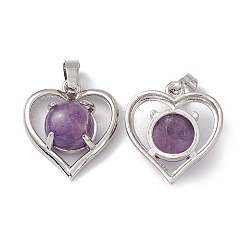 Pendentifs en améthyste naturelle&nbsp;G-P484-04P-04