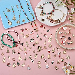 100pcs breloques en alliage d'émail de noël&nbsp;JX156A