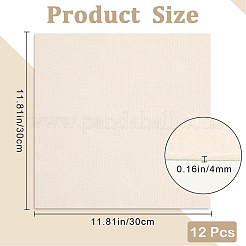 12 ruban adhésif carré en polyester pour tapis&nbsp;DIY-CN0003-45A