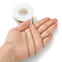 Rohe (unbeschichtete) Messing Strass Strassketten&nbsp;CHC-YW0001-03
