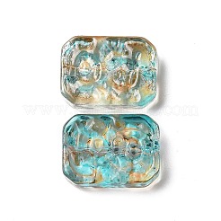 Perles de verre peintes par pulvérisation transparent&nbsp;GLAA-I050-08I