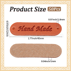 50 pz etichette in pelle pu&nbsp;DIY-CL0002-07B