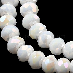 Chapelets de perles en verre opaque électrolytique&nbsp;EGLA-F149-AB-02