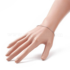 Bracelet gourmette en laiton pour homme femme&nbsp;BJEW-JB09134