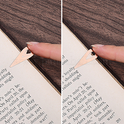 30 segnalibro in acciaio inossidabile con clip di pagina in 3 colori&nbsp;AJEW-CP0011-32