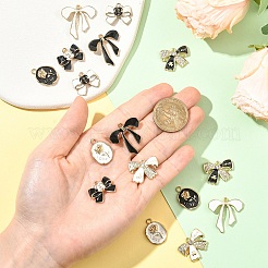 Encantos de esmalte de aleación 16pcs 8 estilos&nbsp;ENAM-YW0006-97
