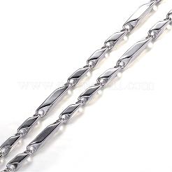 Colliers à maillons en acier inoxydable 201 anti-ternissement&nbsp;STAS-F028-07