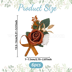 Corsage de mariage en mousse pour les mariés&nbsp;AJEW-WH0695-020