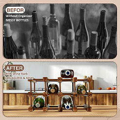 Weinregal aus Holz&nbsp;ODIS-WH0043-233A